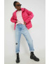 Tommy Jeans geaca femei culoarea roz de tranzitie - Pled.ro