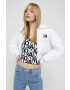 Tommy Jeans geaca femei culoarea alb de iarna - Pled.ro