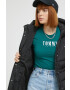 Tommy Jeans geaca femei culoarea negru de iarna - Pled.ro