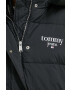 Tommy Jeans geaca femei culoarea rosu de tranzitie oversize - Pled.ro