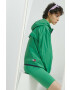 Tommy Jeans geaca femei culoarea verde de tranzitie oversize - Pled.ro