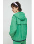 Tommy Jeans geaca femei culoarea verde de tranzitie oversize - Pled.ro