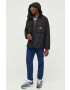 Tommy Jeans geaca barbati culoarea negru de tranzitie oversize - Pled.ro