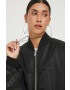 Tommy Jeans geaca bomber barbati culoarea bordo de tranzitie - Pled.ro