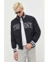 Tommy Jeans geaca bomber barbati culoarea negru de tranzitie - Pled.ro