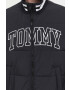 Tommy Jeans geaca bomber barbati culoarea negru de tranzitie - Pled.ro