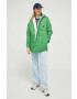 Tommy Jeans geacă reversibilă femei culoarea verde de tranzitie oversize - Pled.ro