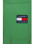 Tommy Jeans geacă reversibilă femei culoarea verde de tranzitie oversize - Pled.ro