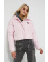 Tommy Jeans geaca de puf femei culoarea violet - Pled.ro