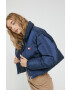 Tommy Jeans geaca de puf femei culoarea albastru marin de iarna oversize - Pled.ro