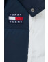 Tommy Jeans geaca de puf femei culoarea albastru marin de iarna - Pled.ro