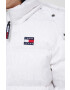 Tommy Jeans geaca de puf femei culoarea alb de iarna - Pled.ro