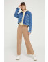 Tommy Jeans geaca jeans femei culoarea albastru marin de tranzitie - Pled.ro