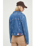 Tommy Jeans geaca jeans femei culoarea albastru marin de tranzitie - Pled.ro