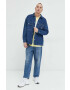 Tommy Jeans geaca jeans barbati culoarea albastru marin de tranzitie oversize - Pled.ro