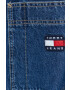 Tommy Jeans geaca jeans barbati culoarea albastru marin de tranzitie oversize - Pled.ro