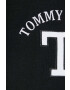 Tommy Jeans jacheta bomber din amestec de lana culoarea negru de tranzitie - Pled.ro