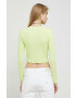 Tommy Jeans longsleeve femei culoarea verde - Pled.ro