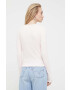 Tommy Jeans longsleeve femei culoarea roz - Pled.ro