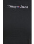 Tommy Jeans longsleeve din bumbac culoarea negru - Pled.ro