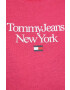 Tommy Jeans longsleeve din bumbac culoarea roz - Pled.ro