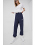 Tommy Jeans pantaloni femei culoarea albastru marin neted - Pled.ro