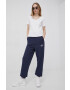 Tommy Jeans pantaloni femei culoarea albastru marin neted - Pled.ro