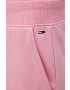 Tommy Jeans pantaloni femei culoarea roz neted - Pled.ro