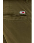 Tommy Jeans pantaloni barbati culoarea verde cu fason cargo - Pled.ro