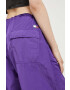 Tommy Jeans pantaloni femei culoarea violet lat medium waist - Pled.ro