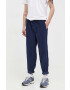 Tommy Jeans pantaloni de bumbac culoarea albastru marin drept - Pled.ro