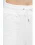 Tommy Jeans pantaloni de trening femei culoarea alb cu imprimeu - Pled.ro