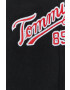 Tommy Jeans pantaloni de trening barbati culoarea negru cu imprimeu - Pled.ro