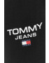 Tommy Jeans pantaloni de trening din bumbac barbati culoarea negru cu imprimeu - Pled.ro