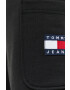 Tommy Jeans pantaloni de trening din bumbac barbati culoarea negru neted - Pled.ro