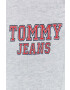 Tommy Jeans pantaloni de trening din bumbac culoarea gri cu imprimeu - Pled.ro