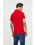 Tommy Jeans polo de bumbac culoarea rosu neted - Pled.ro