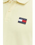 Tommy Jeans polo de bumbac culoarea albastru marin neted - Pled.ro