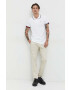 Tommy Jeans polo de bumbac culoarea alb neted - Pled.ro