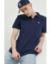 Tommy Jeans polo de bumbac culoarea albastru marin cu imprimeu - Pled.ro