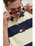 Tommy Jeans polo de bumbac culoarea galben modelator - Pled.ro