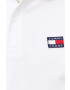 Tommy Jeans polo de bumbac culoarea alb modelator - Pled.ro