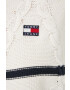 Tommy Jeans pulover femei culoarea bej - Pled.ro