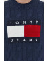 Tommy Jeans pulover barbati culoarea albastru marin - Pled.ro