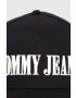 Tommy Jeans sapca culoarea negru cu imprimeu - Pled.ro