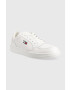 Tommy Jeans sneakers din piele City Leather Cupsole culoarea alb - Pled.ro