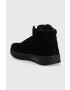 Tommy Jeans sneakers din piele intoarsă Suede Basket Midcut culoarea negru - Pled.ro