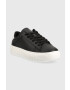 Tommy Jeans sneakers din piele LEATHER OUTSOLE culoarea negru EM0EM01159 - Pled.ro