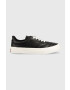 Tommy Jeans sneakers din piele Leather Soccer Vulc culoarea negru - Pled.ro