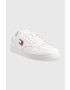 Tommy Jeans sneakers din piele RETRO LEATHER culoarea alb EM0EM01190 - Pled.ro